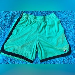 Champion shorts Turquoise and black trim size Mens Medium